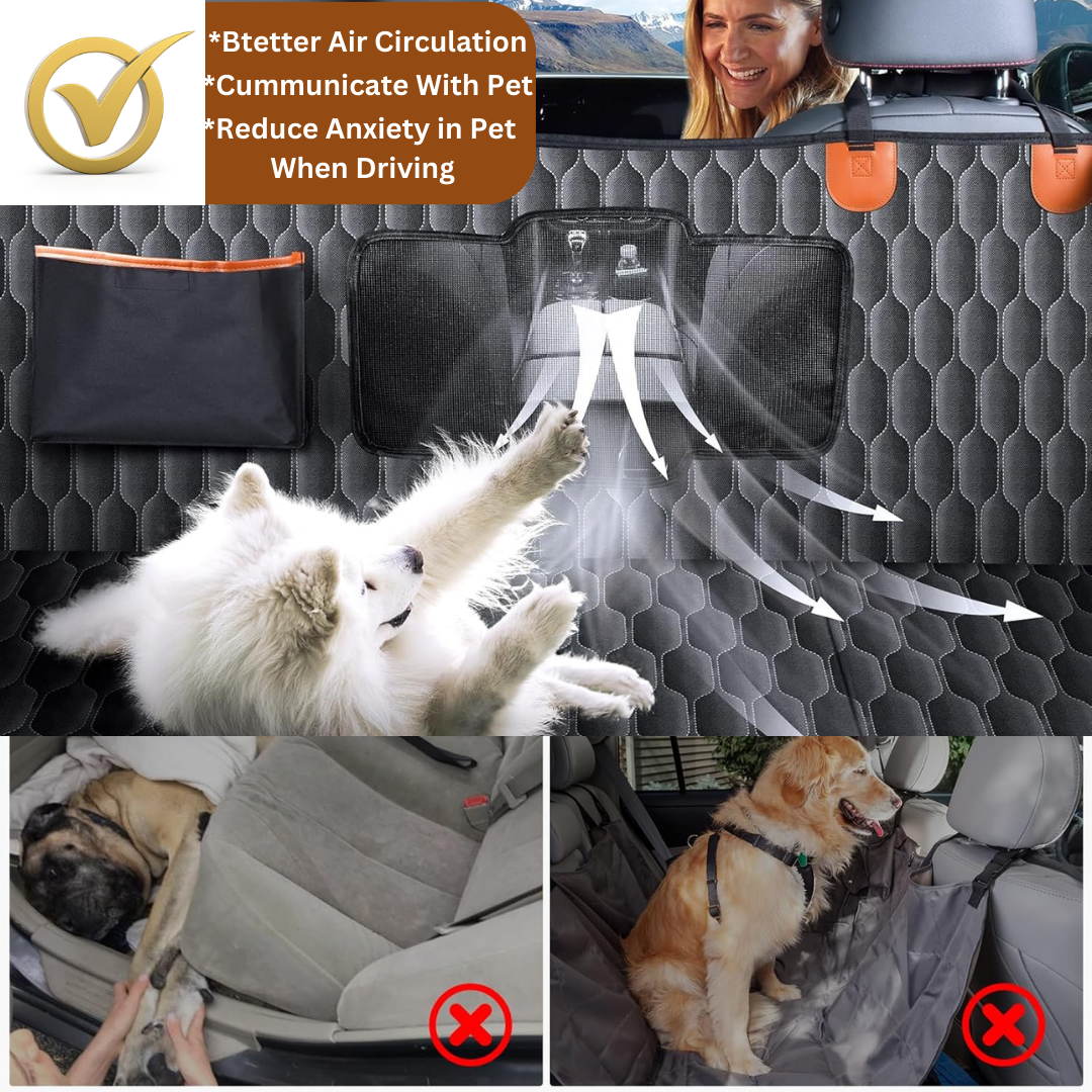 Hard Bottom 4-in-1 Dog Car Seat Shield